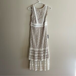 Lulus lace midi formal dress